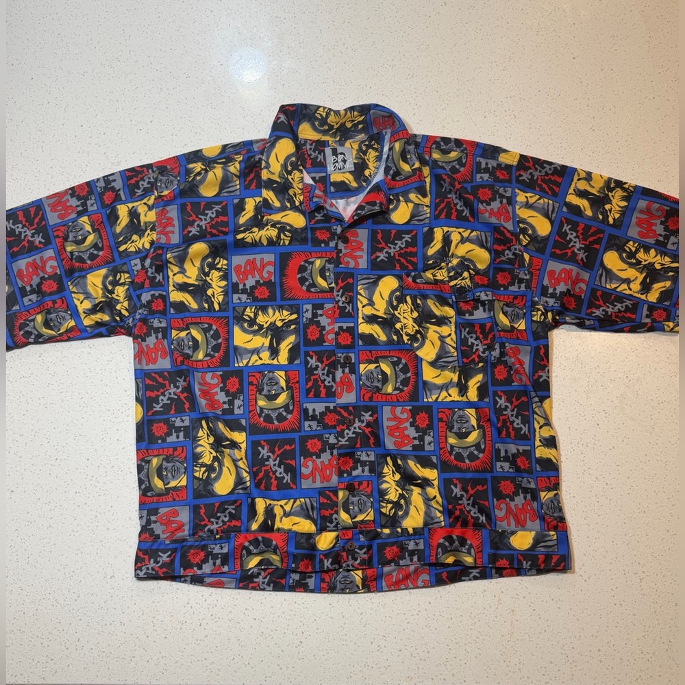 Bon Homme Vibrant Comic Print Men's Shirt